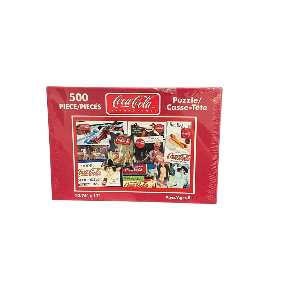 NEW sealed Coca-Cola 500-Piece Jigsaw Puzzle 10.75 x 17 2004 Vintage Age 8+